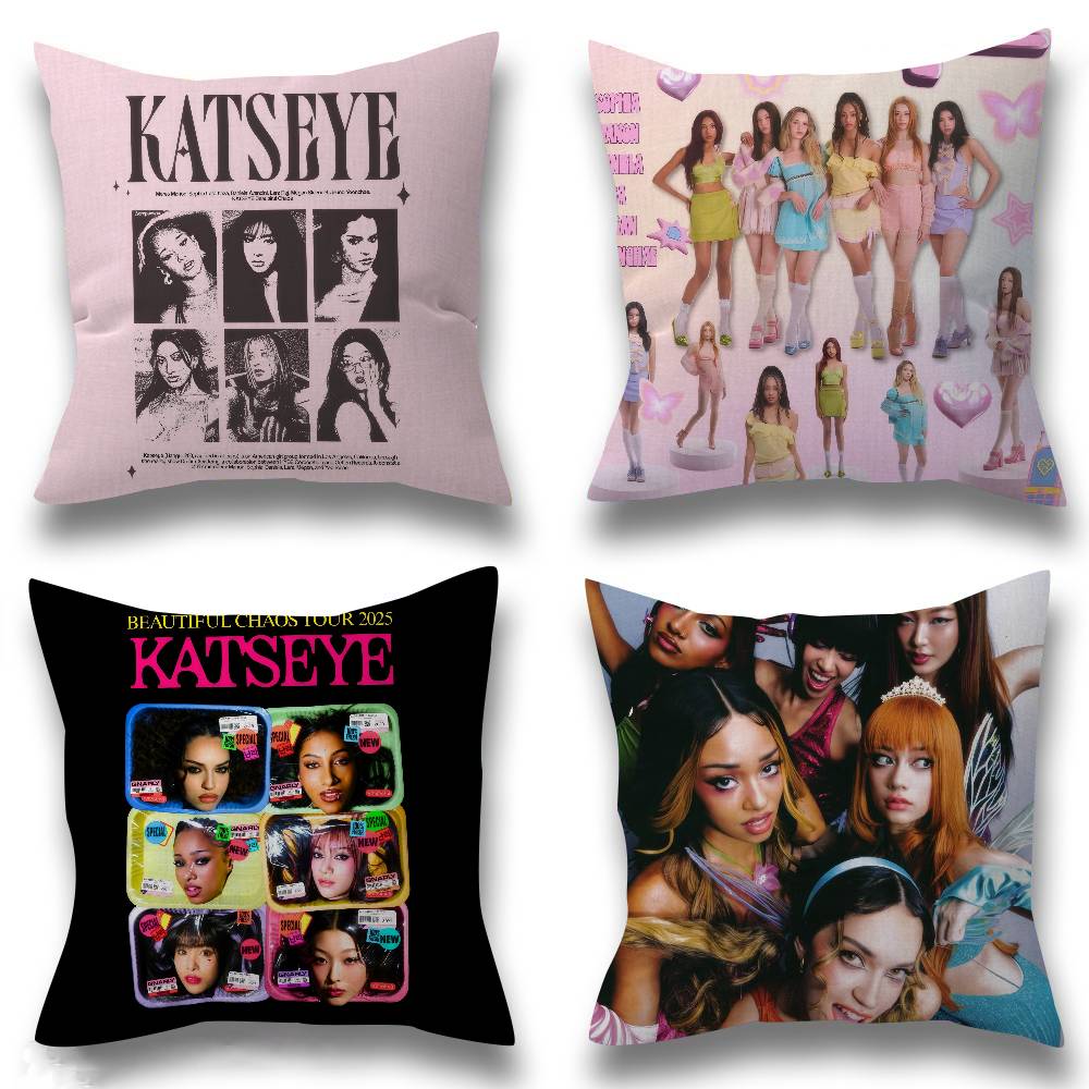 Hot Home Of Textiles - Kpop Hot Girl K-KATSEYE Pillow Cover