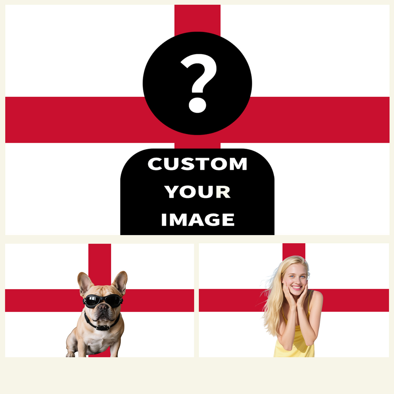 Home And Textiles - 1pc 2D FLAT Personalize England Tapestry