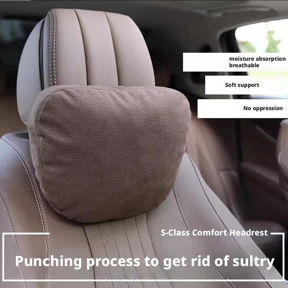 Bolster Pillow Long - Luxury Car Headrest Pillow,Premium Neck Support