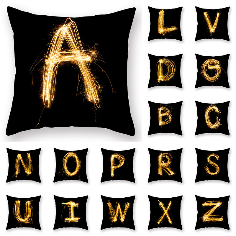 Hot Home Of Textiles - Hot Selling Pillow cover Pyrotechnic Black