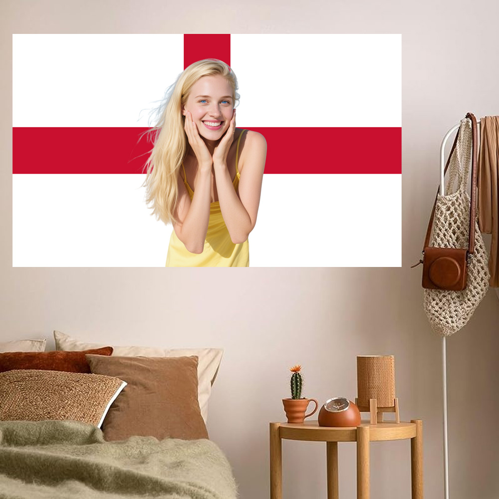 1pc 2D FLAT Personalize Englan - Home And Textiles recension och pris
