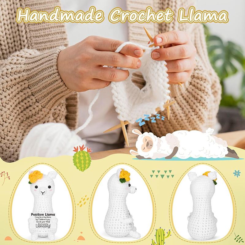 Funny Handmade Crochet Llama P - Home Textiles Europe recension och pris