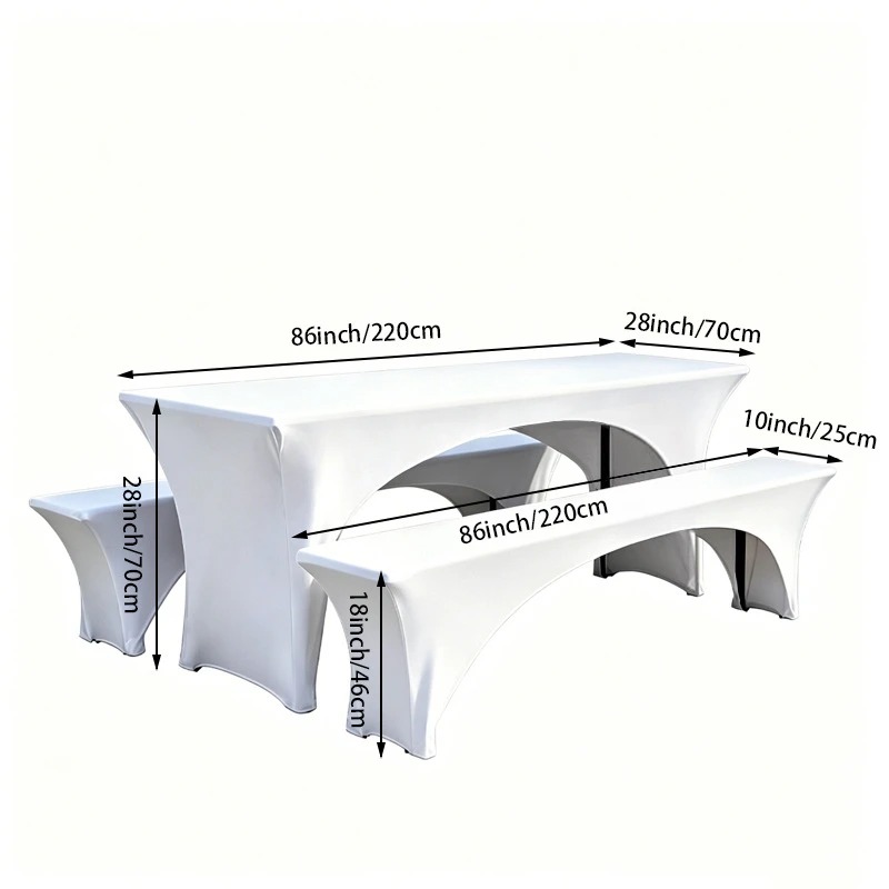 3Pcs Spandex Table Cover Open  - Home Textiles Today News recension och pris