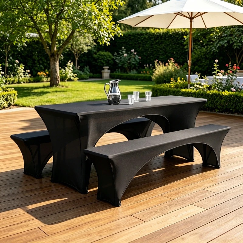 3Pcs Spandex Table Cover Open  - Home Textiles Today News recension och pris