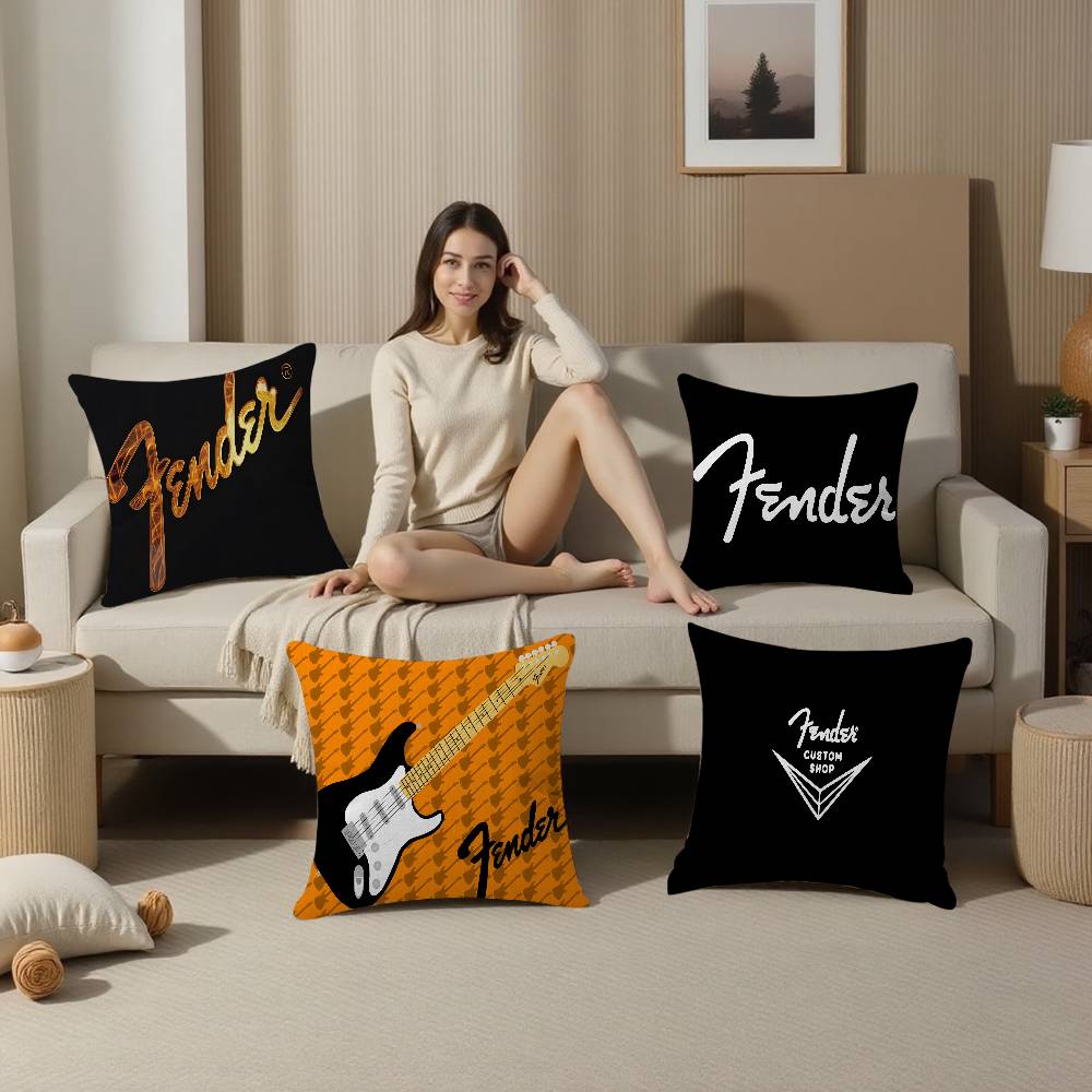 F-Fender Guitar Pillow Covers  - Quality Home Textiles recension och pris