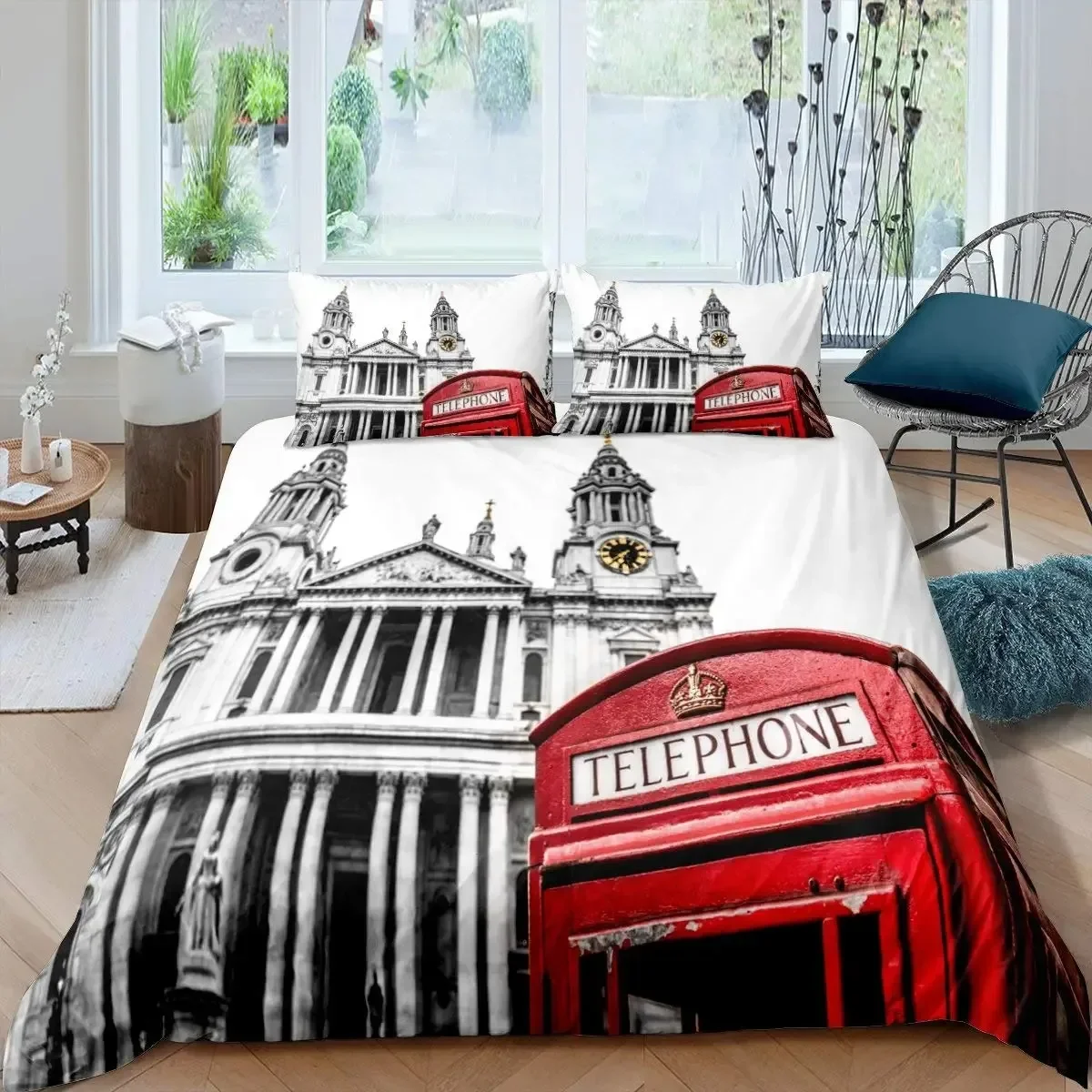 London Telephone Booth The Big - Home Textiles London recension och pris
