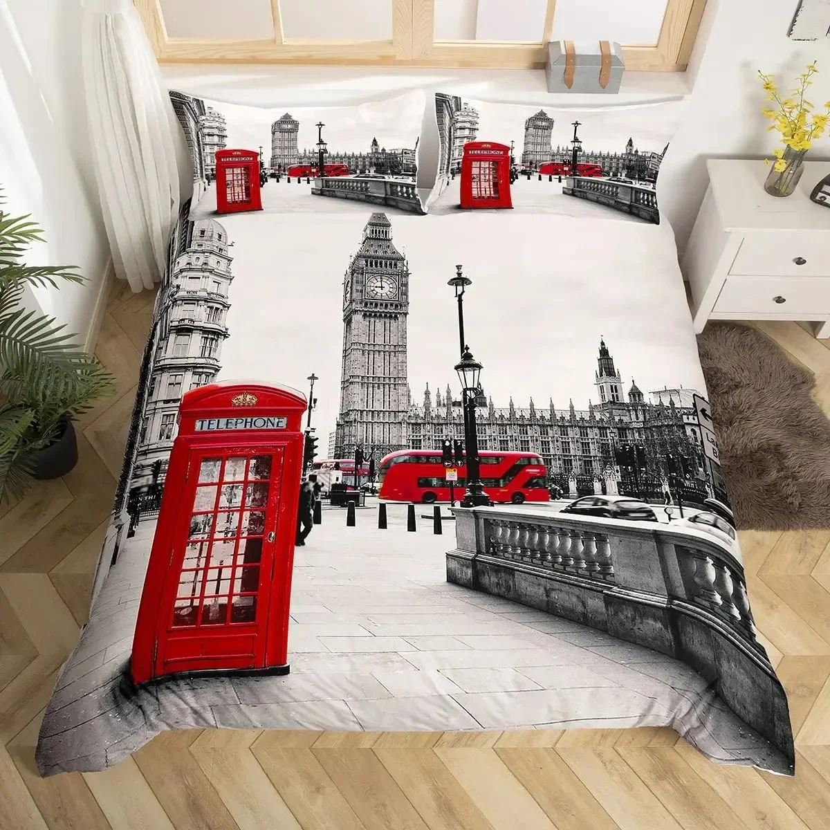 London Telephone Booth The Big - Home Textiles London recension och pris