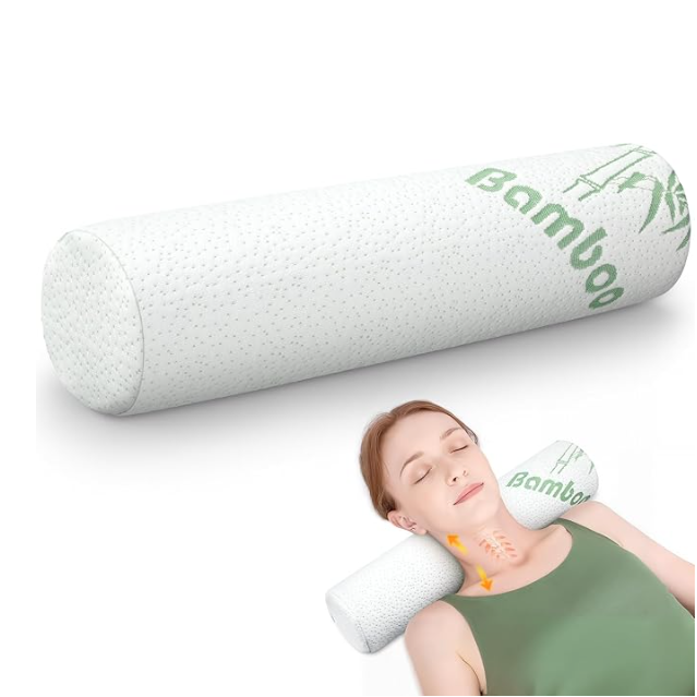 Memory Foam Roll Pillow for Kn - Bolster Pillow Long recension och pris