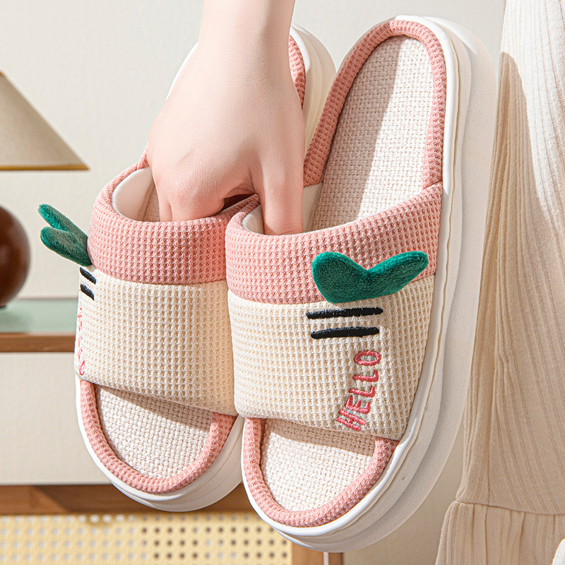 New Style Linen Slippers for W - Home And Textiles recension och pris