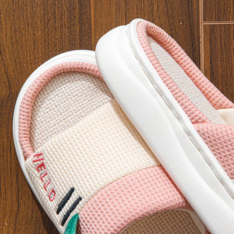 New Style Linen Slippers for W - Home And Textiles recension och pris