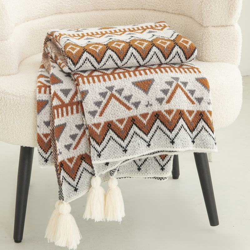 Bohemian Style Printed Knitted - Home Textiles Europe recension och pris