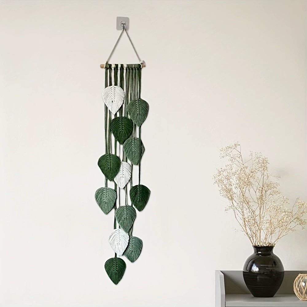 Handwoven Leaf Wall Hanging Ta - Home Textiles Europe recension och pris