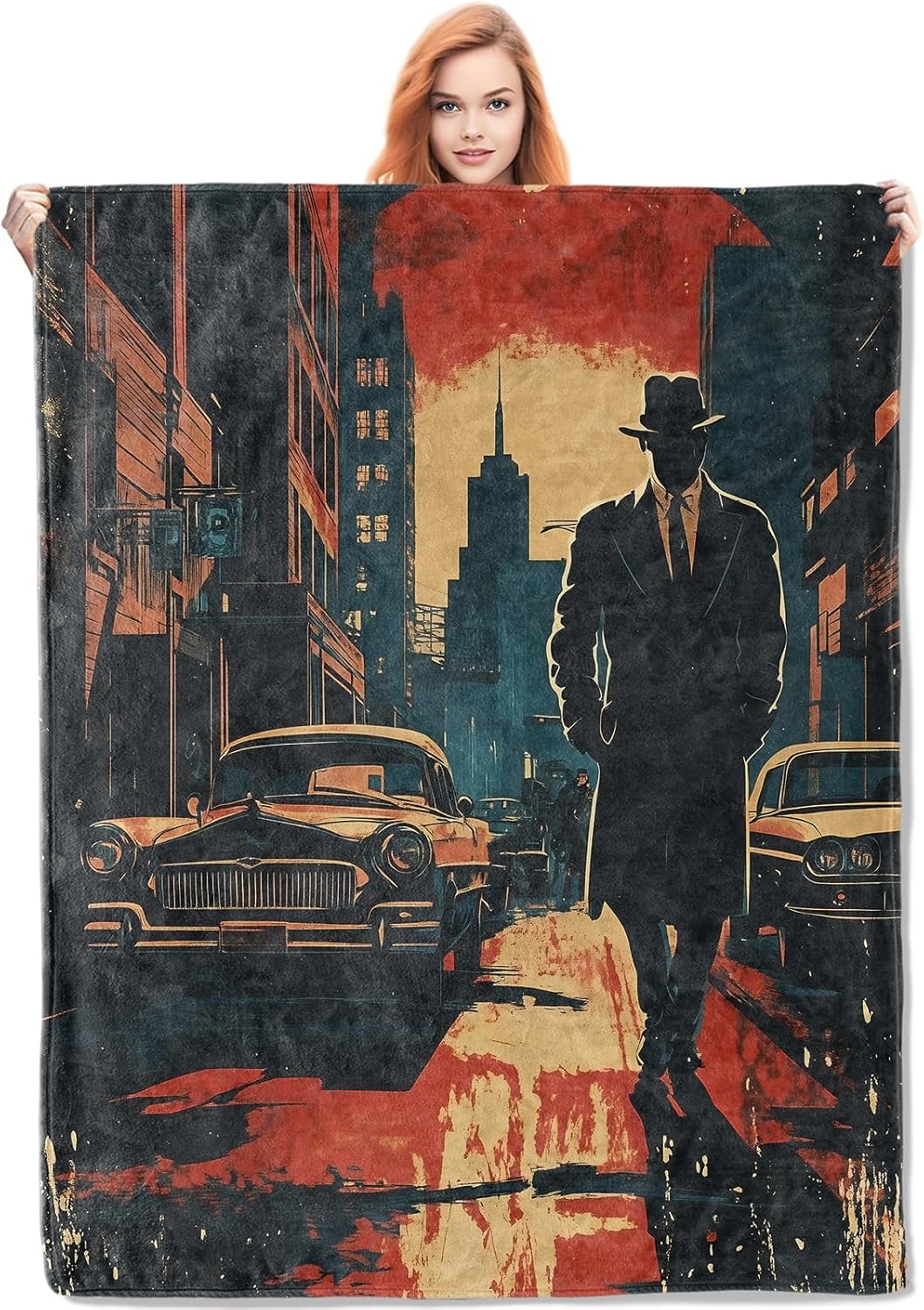 Noir Detective Blanket Gifts f - Quality Home Textiles recension och pris