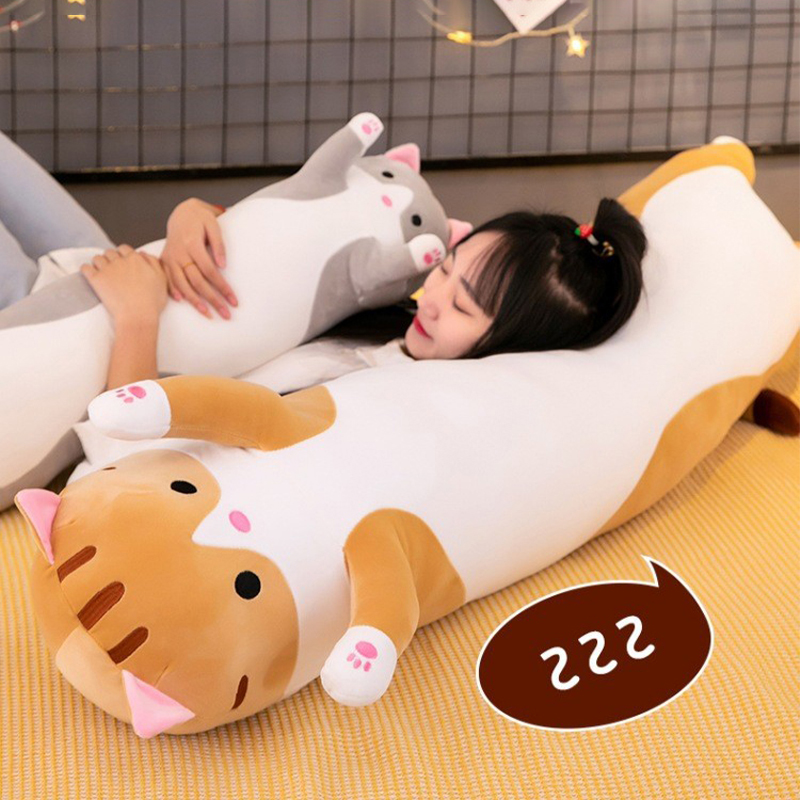 Cute Cat Plush Toy Long Pink B - Bolster Pillow Long recension och pris