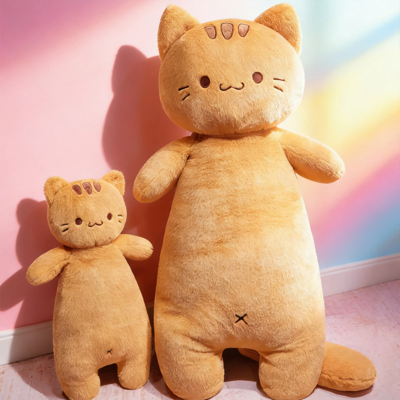 Large Long Ginger Cat Stuffed  - Bolster Pillow Long recension och pris